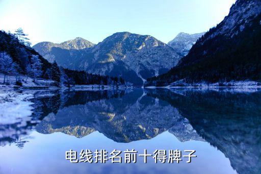 十大电开云体育 开云平台线品牌电线排名前十得牌子(图1)